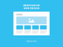 an illustration of responsive web design on a desktop