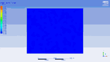 a computer screen shows the water volume fraction