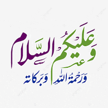 a purple and green arabic calligraphy on a white background with arabic writing