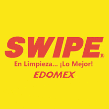 a yellow and red logo for swipe edmex