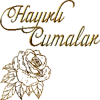 a drawing of a rose with the words hayırlı cumalar