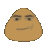 a pixel art of a potato with a smiley face on it .