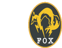 a logo for fox with a fox and lightning bolt in a circle