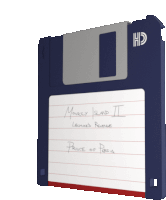 a floppy disk with the title monkey island ii