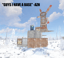 a picture of a windmill with the words " guys i have a base " at the top