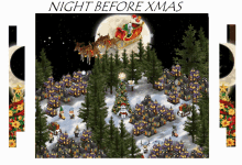 a picture of a night before xmas scene