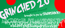 a green and red poster with the words grinched 2.0 on it