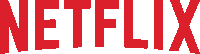 a red and white logo for netflix on a white background