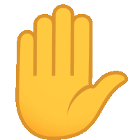 a yellow hand with four fingers is shown