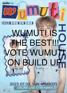 a poster that says wumuti is the best