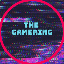 a colorful background with the words the gaming in the center