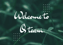 a green background with the words welcome to steam