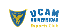 a logo for ucam universidad esports club is shown