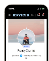 pranay sharma is a member of obsviry95 and has joined may 2022