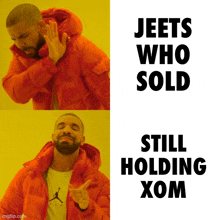 a drake meme that says jeets who sold still holding xam