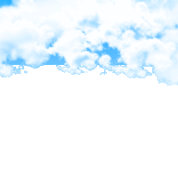 white clouds in a blue sky with a white background