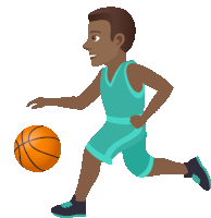 an illustration of a basketball player in a blue uniform