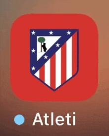 a red app icon with the word atleti on the bottom