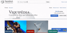 a screenshot of a wikipedia page with a search bar at the top