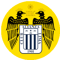 a logo for club alianza lima with two eagles