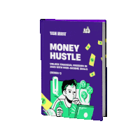 a purple book titled money hustle by yasin arafat