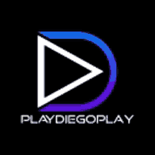 a logo for a company called playdiegoplay with a triangle in the middle .