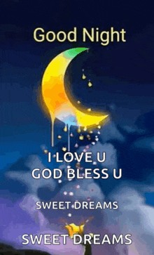 a good night i love u god bless u sweet dreams sweet dreams .