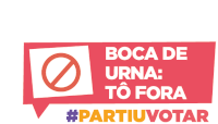 a red sign says boca de urna to fora