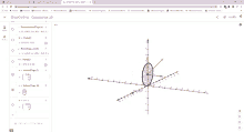 a computer screen displays a calculation 3d app