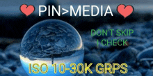 a poster that says pin media on it