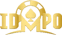 a logo for idmpo has a spade in the center