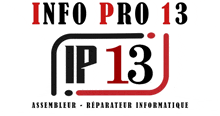 a logo for info pro 13 ip 13