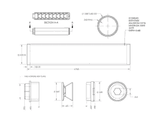 a black and white drawing of a cylinder with measurements