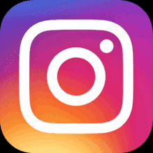 a white instagram logo on a colorful gradient background