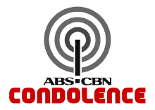 a logo for abs cbn condolence with a target in the center