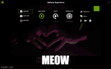 a screenshot of a geforce experience screen with a heart made out of hands