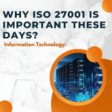 a poster explains why iso 27001 is important these days