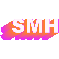 a logo for smh with a purple and orange gradient