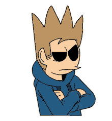 a cartoon character with a crown on his head and sunglasses