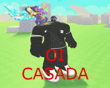 a cartoon character with the word casada written in red