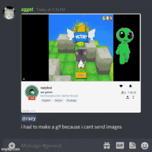 a screenshot of a video game being played by razyboi