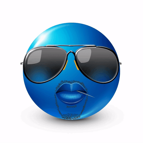 Blue Emoji Sticker - Blue emoji - Discover & Share GIFs