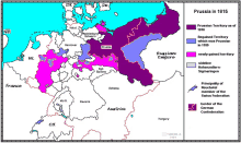 a map of prussia in 1815 shows the russian empire