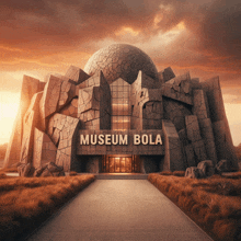 a large building with the word museum bola on it