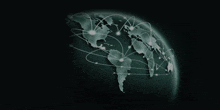 a map of the world with a lot of lines going through it