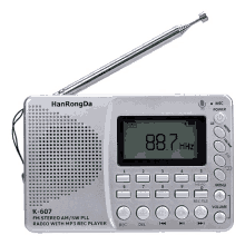 a hanrongda k-607 fm stereo am sw pl radio with mp3 rec player