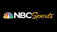 a logo for nbc sports with a colorful nbc logo