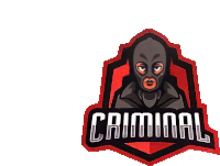 a logo for criminal with a mask on