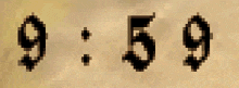 a pixelated image of the numbers 9 and 59