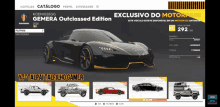 a screenshot of a video game called koenigsegg gemera